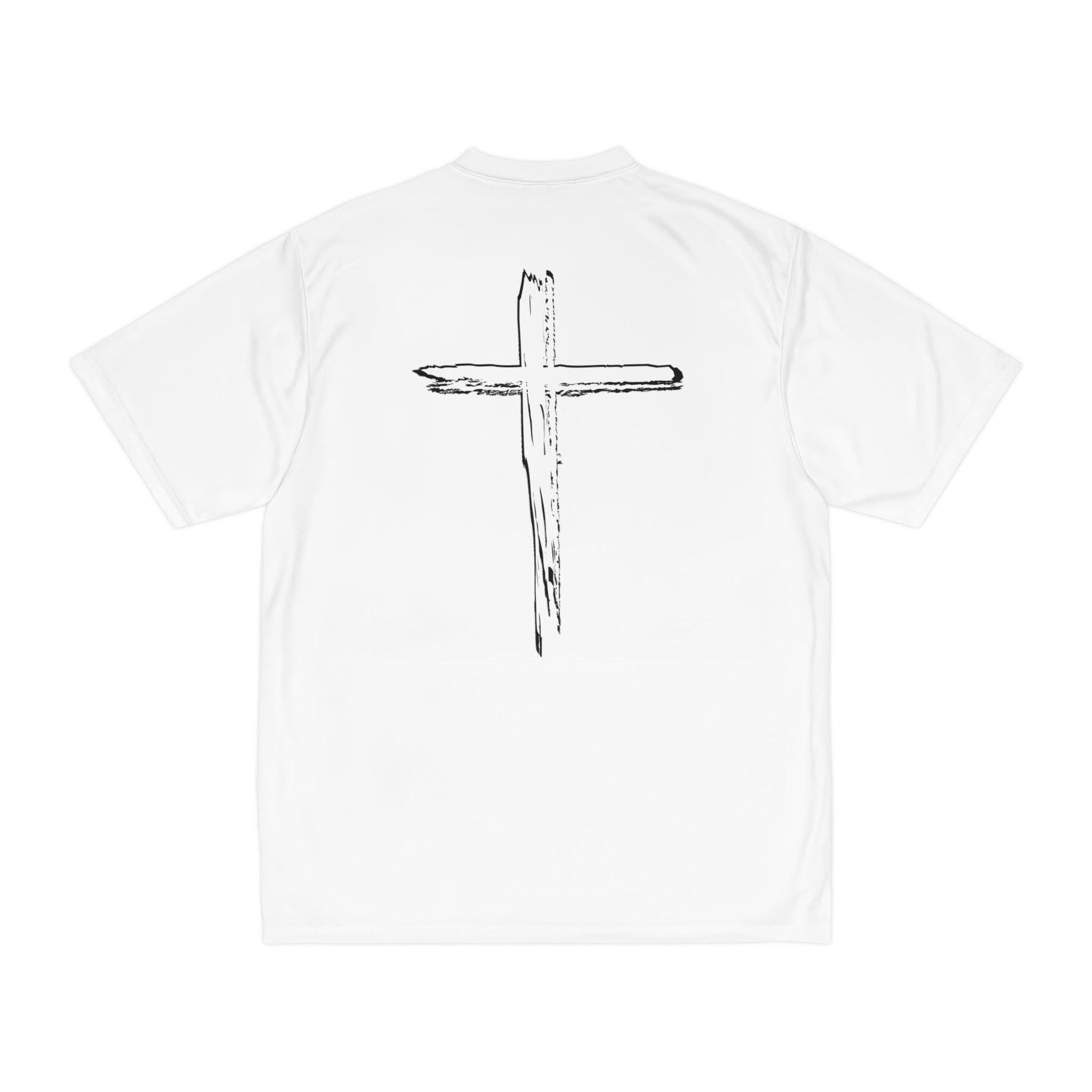 Show Your Faith at the Gym with Tough Nation's Undeniable Faith Shirt - Back View - White