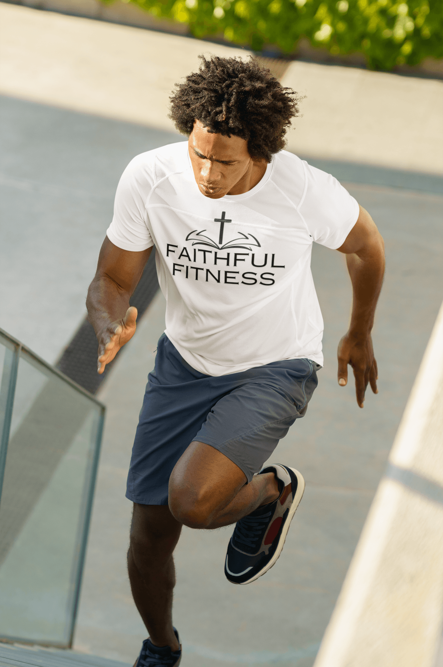 Tough Nation "Faith Driven Fitness" Christian Fitness T-shirt - Fuel Your Workouts with Faith